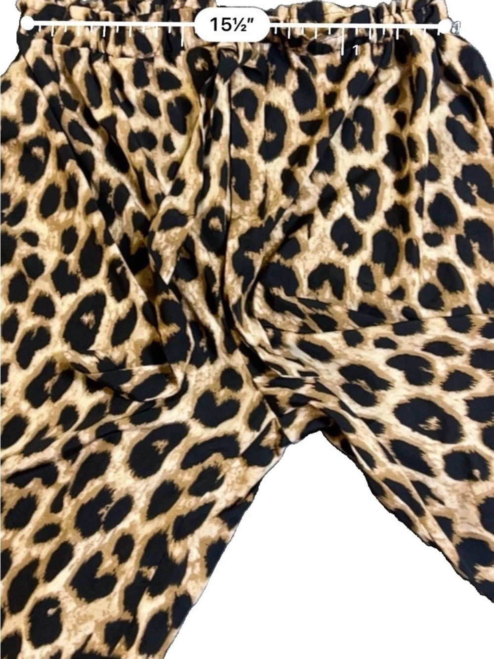 Leopard Palazzo Wide Leg Pants No Tags See Measurement. Boho Retro Hollywood - Picture 3 of 6